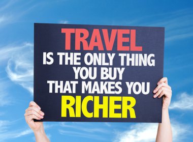 Travel is the Only Thing.. card clipart
