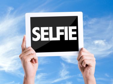 Tablet PC ile metin Selfie