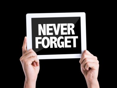 text Never Forget clipart