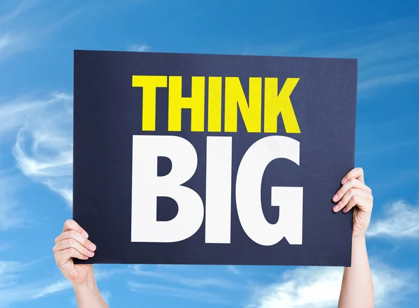 Think Big card — Stock Photo, Image