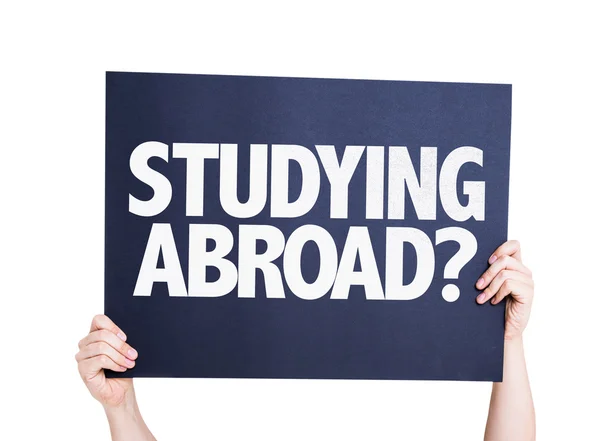 Studera utomlands? kort — Stockfoto