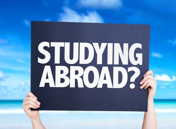 Studiare all'estero? carta — Foto Stock