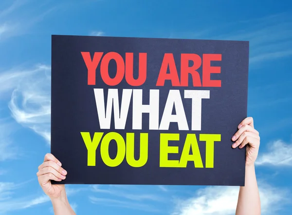 You Are What You Eat card — Stock Photo, Image