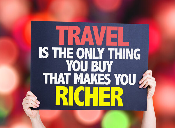 Travel is the Only thing card
