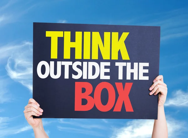 Outside the Box denken kaart — Stockfoto