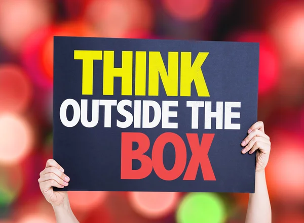 Outside the Box denken kaart — Stockfoto