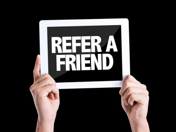 Text Refer a Friend — Stock Photo, Image