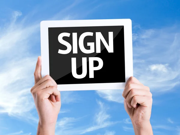 Text Sign Up — Stock Photo, Image