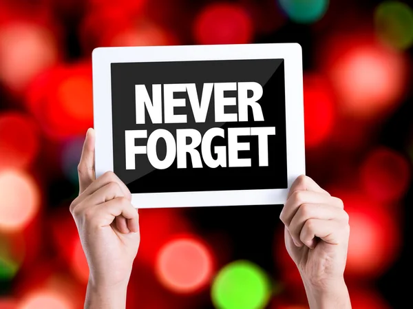 Text Never Forget — Stock Photo, Image