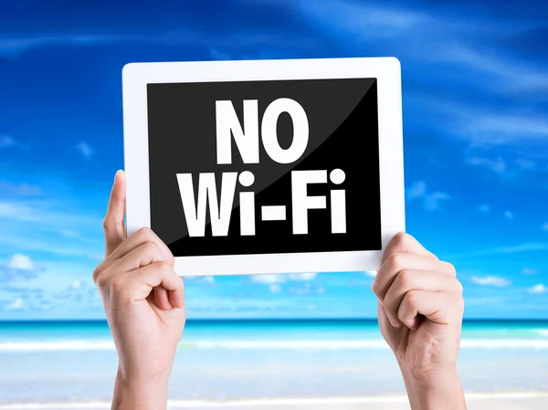 Pc ταμπλετών με κείμενο δεν Wi-Fi — Φωτογραφία Αρχείου