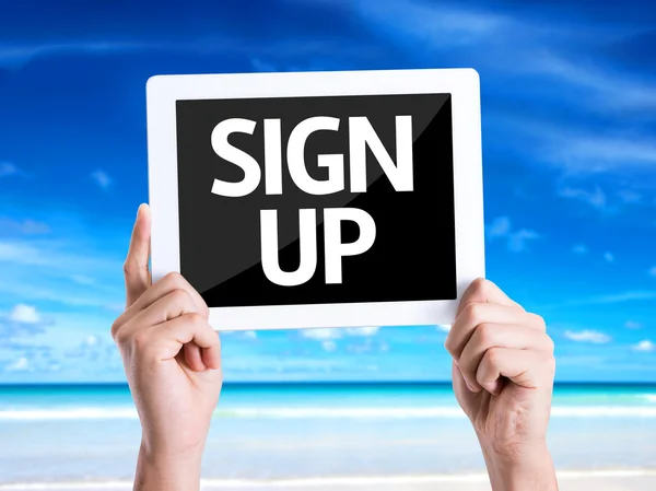 Text Sign Up — Stock Photo, Image