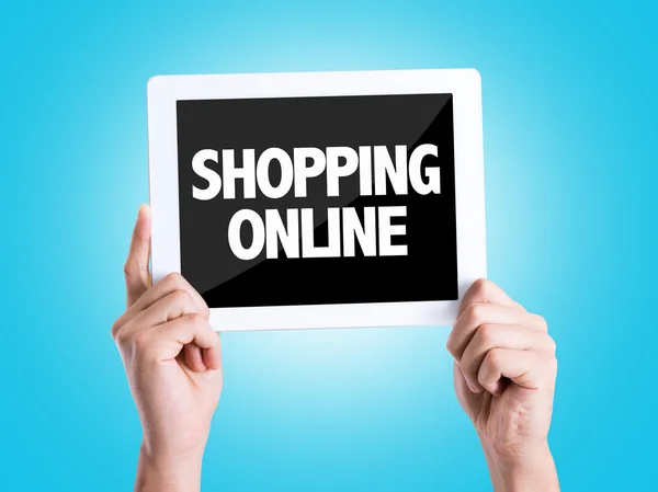 Shopping di testo online — Foto Stock