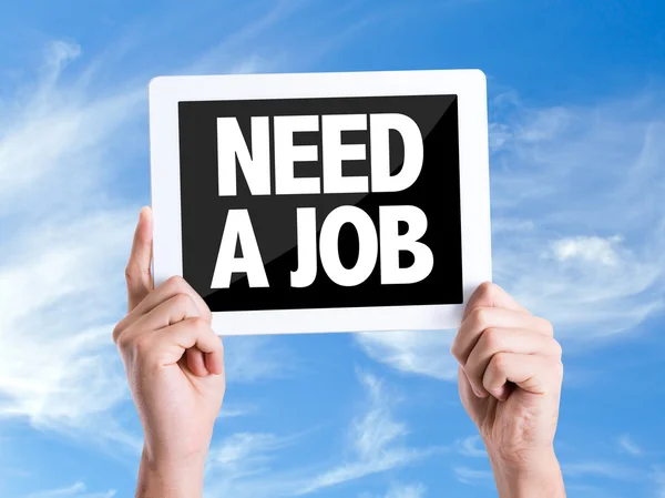 Text Need a Job — Stock Photo, Image