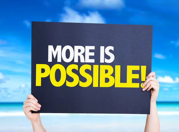 More is Possible card — Stock Photo, Image