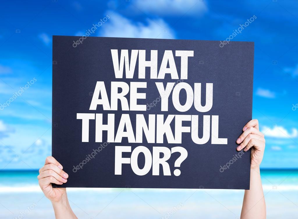 What Are You Thankful For? card