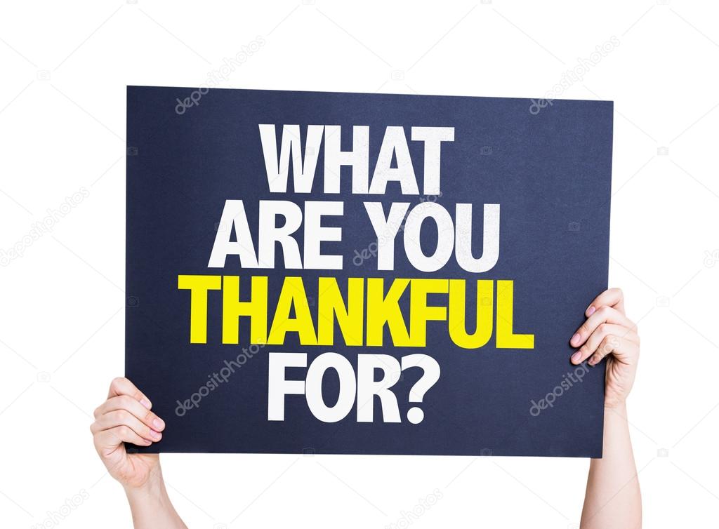 What Are You Thankful For? card