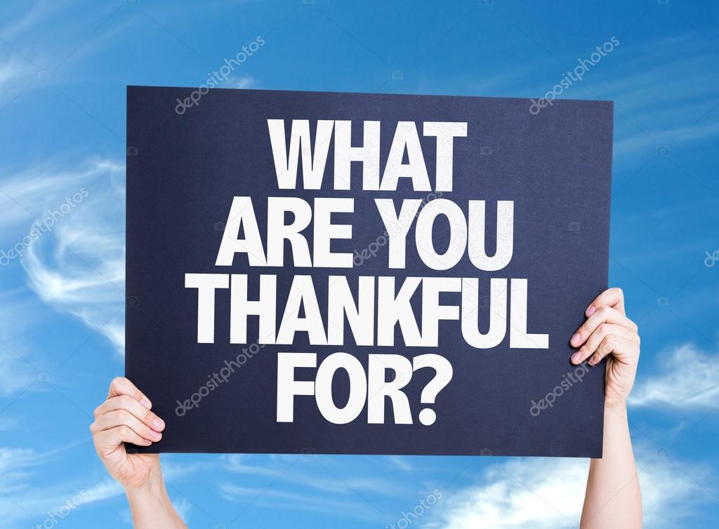 What Are You Thankful For? card