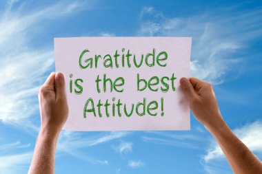 Gratitude is the Best Attitude card clipart