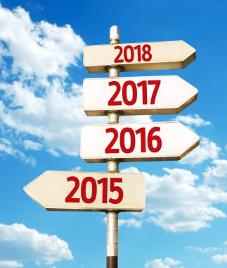 Yıllar yön yol işareti