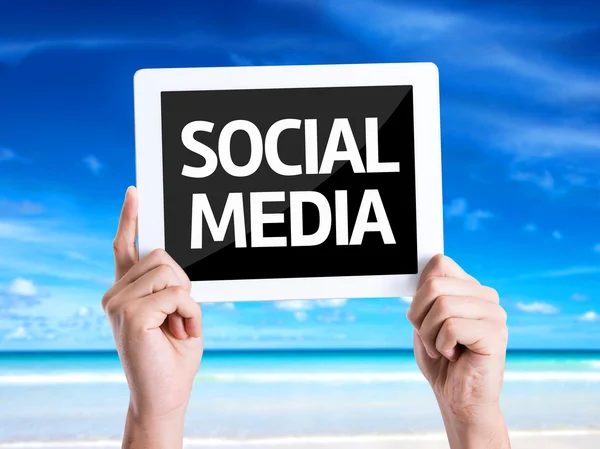 Testo Social Media — Foto Stock