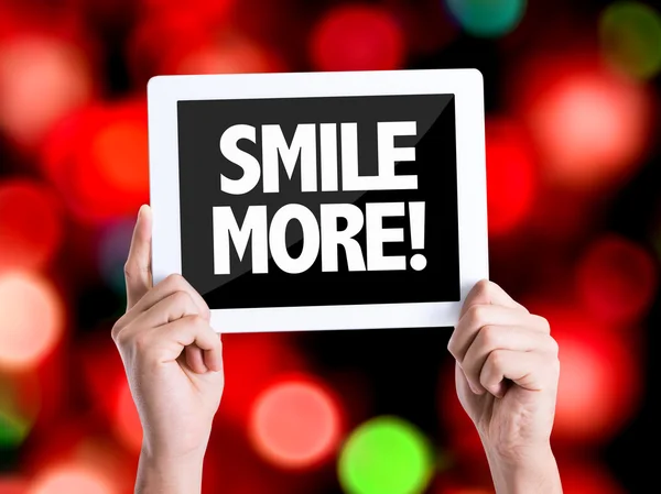 Text Smile More — Stock Photo, Image