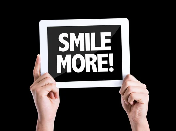 Text Smile More — Stock Photo, Image