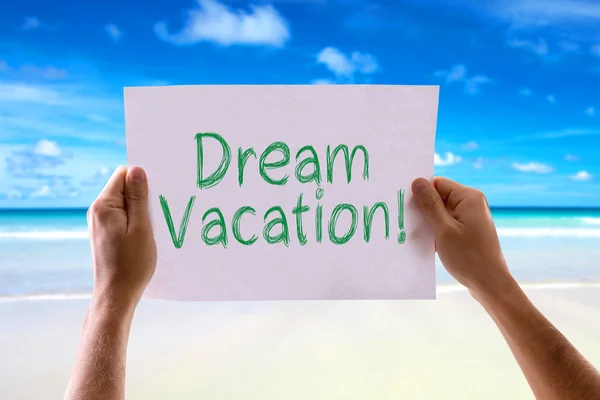 Dream Vacation card — Stock Photo, Image