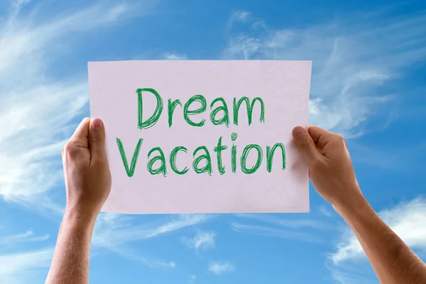 Dream Vacation card — Stock Photo, Image