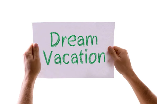 Dream Vacation kártya — Stock Fotó