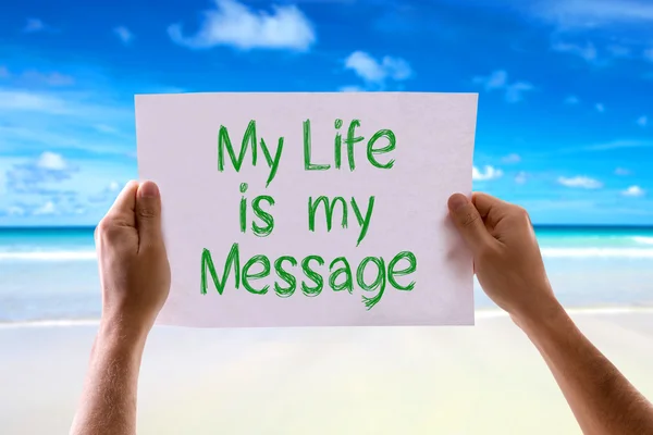 My Life is My Message card — Stock Photo, Image