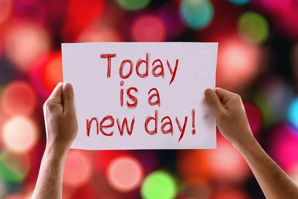 Today is a New Day card — Stock Photo, Image