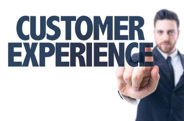 Text: Customer Experience clipart