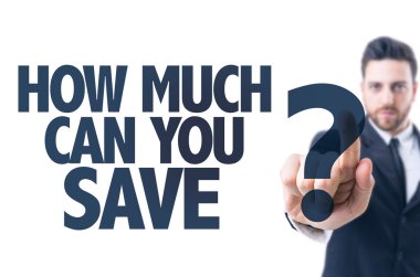 Text: How Much Can You Save? clipart