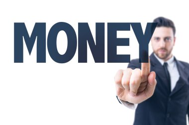 İş adamı ile metin: para