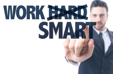Text: Work Smart clipart