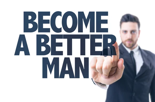 Text: Become a Better Man — Stock Photo, Image