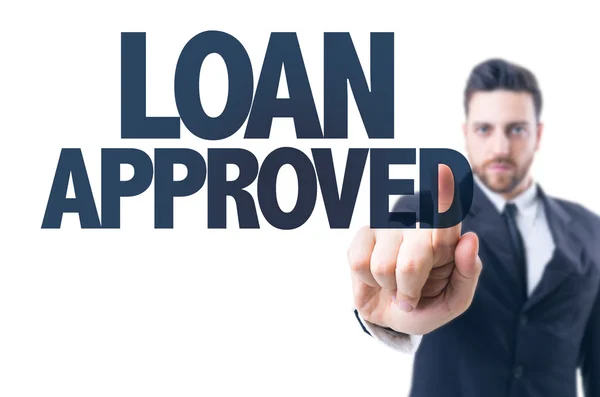 Text: Loan Approved — Stock Photo, Image