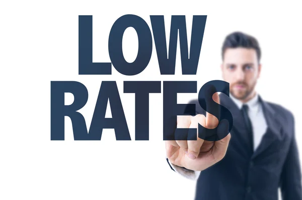 Text: Low Rates — Stock Photo, Image