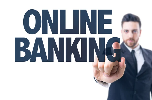 Metin: Online Bankacılık — Stok fotoğraf