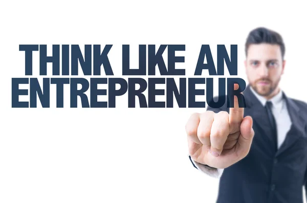 Text: Think Like an Entrepreneur — Stock Photo, Image