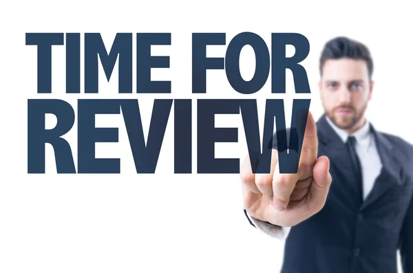 Text: Time For Review — Stock Photo, Image