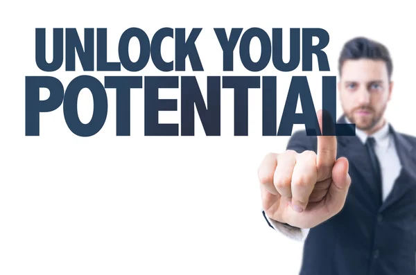 Text: Unlock Your Potential — Stock Photo, Image
