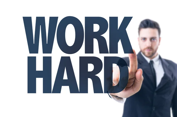 Text: Work Hard — Stock Photo, Image