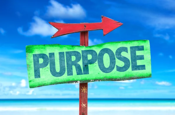 Text:Purpose on sign — Stock Photo, Image