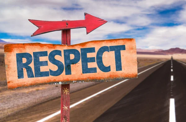Text:Respect on sign — Stock Photo, Image
