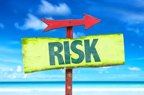 Text:Risk on sign — Stock Photo, Image