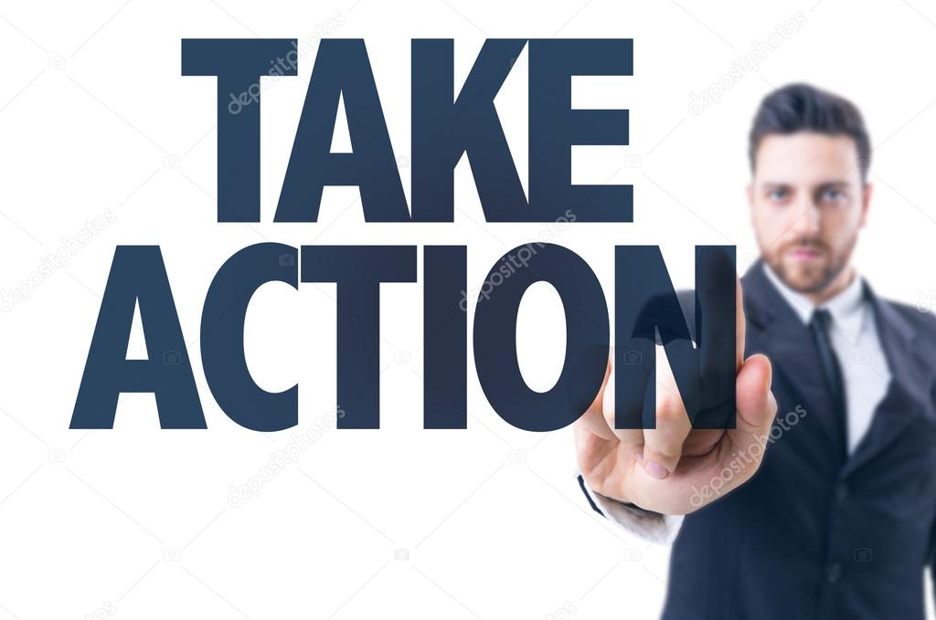 Text: Take Action