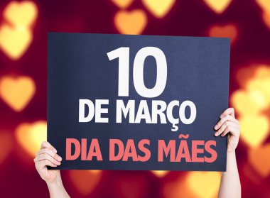 10 Mart - anneler günü kartı