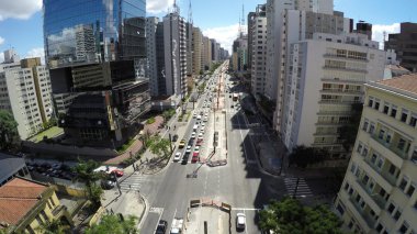 Avenida Paulista in Sao Paulo clipart