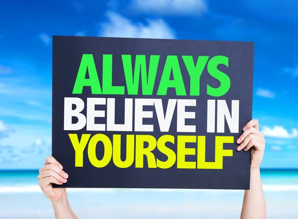 Always Believe in Yourself card — Stock Photo, Image